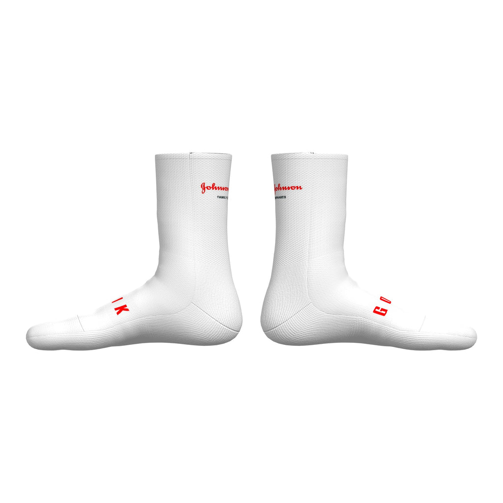 CALCETINES CLIMB UNISEX CAÑA 24 J&J BLANCO
