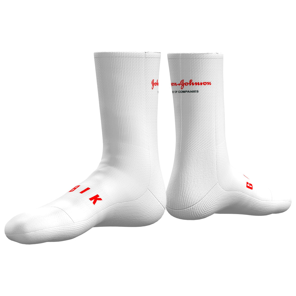 CALCETINES CLIMB UNISEX CAÑA 24 J&J BLANCO