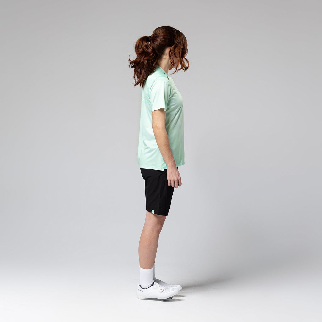 CAMISETA MANGA CORTA TECH MUJER HINT GREEN