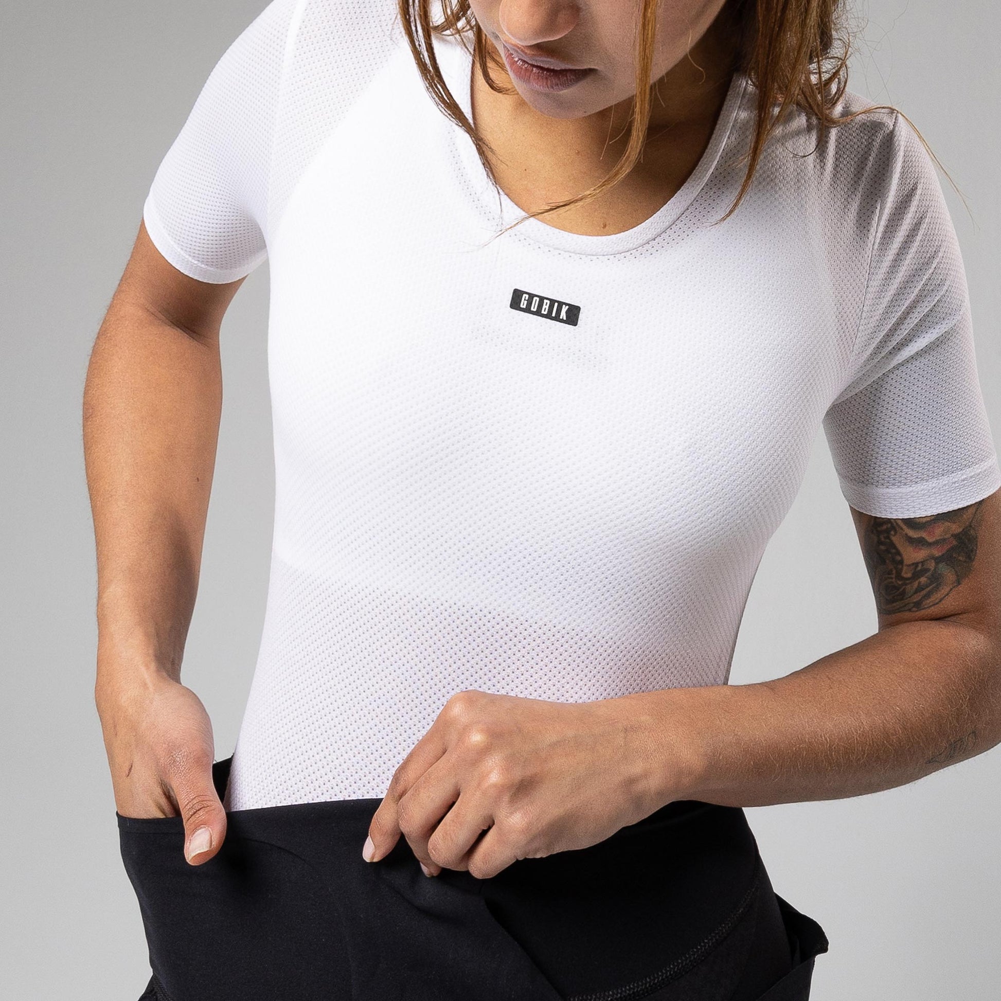 CAMISETA INTERIOR MANGA CORTA CELL SKIN MUJER HAKUBA