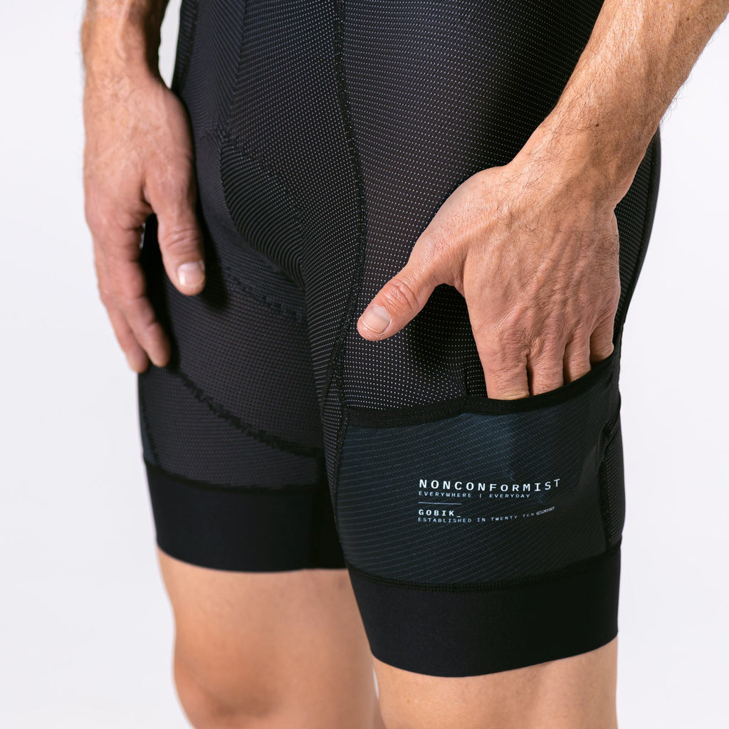 CULOTTE CORTO COMMANDER SIN TIRANTES HOMBRE BLACK - K7