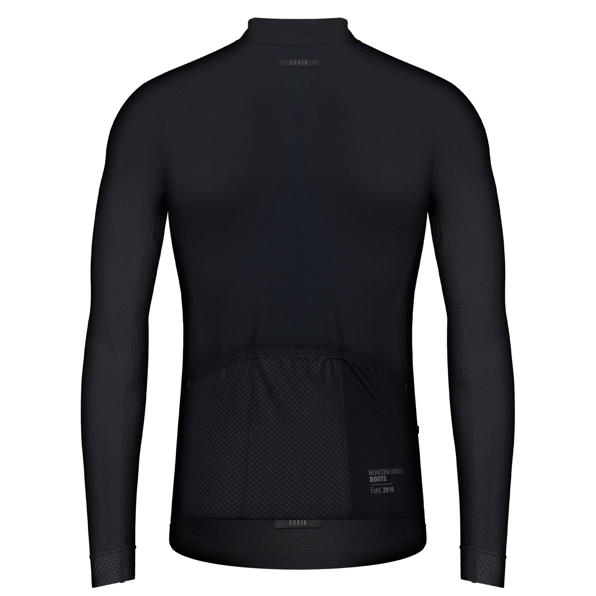 MAILLOT MANGA LARGA PACER SOLID HOMBRE JET BLACK