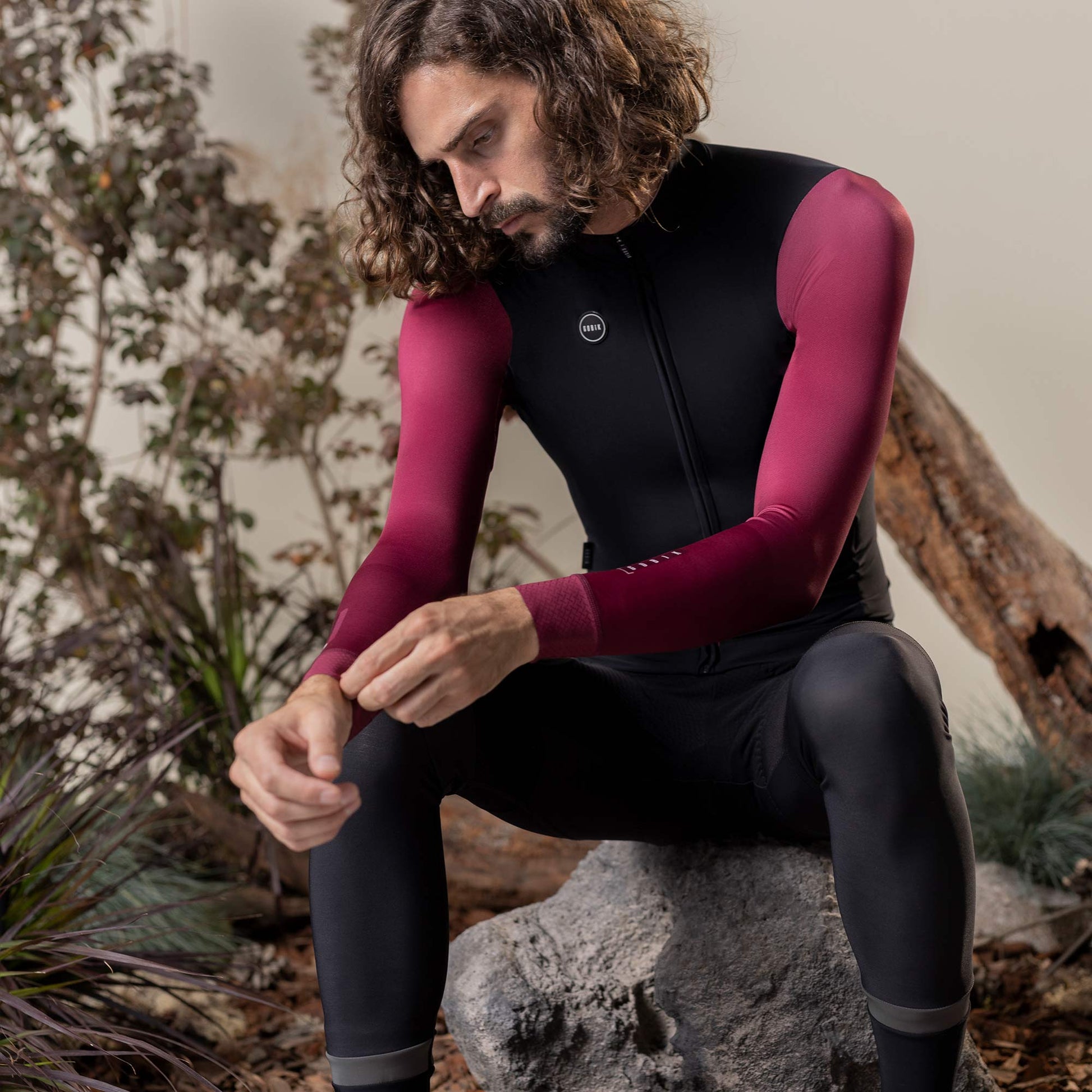 MAILLOT MANGA LARGA PACER BLEND HOMBRE CABERNET