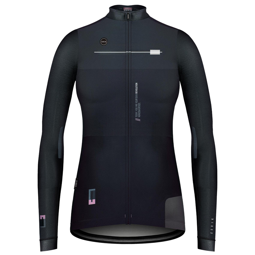 MAILLOT MANGA LARGA COBBLE MUJER DARK COAL