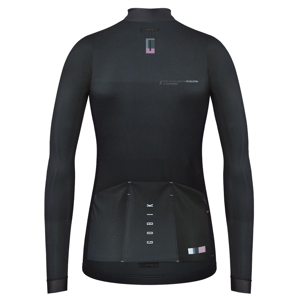MAILLOT MANGA LARGA COBBLE MUJER DARK COAL