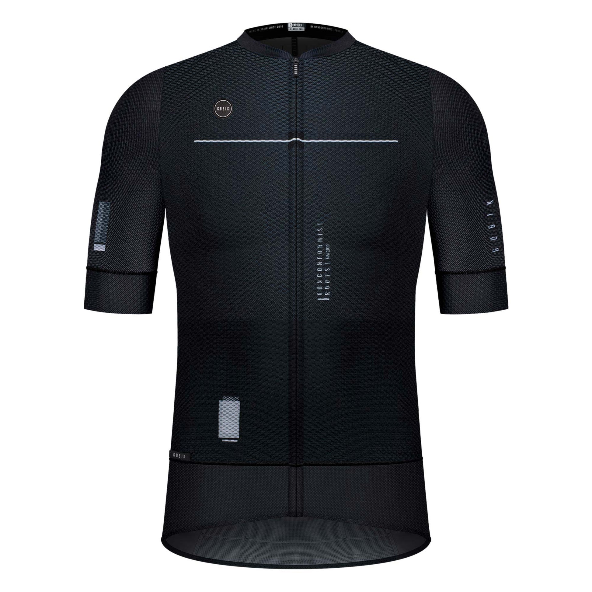 MAILLOT MANGA CORTA CARRERA UNISEX BLACK LEAD