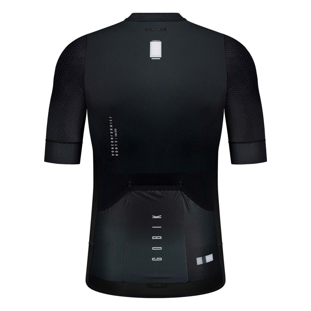 MAILLOT MANGA CORTA CARRERA UNISEX BLACK LEAD