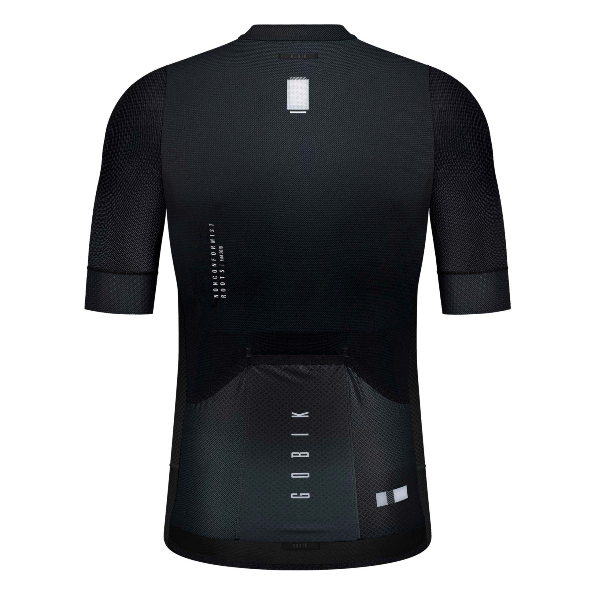 MAILLOT MANGA CORTA CARRERA UNISEX BLACK LEAD